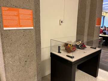 Storytelling Indigenous Art Display in McLennan Library Lobby