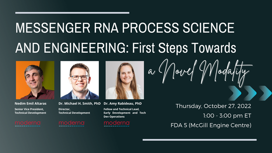 Messenger RNA Process Science and Engineering: First Steps Towards a Novel Modality Poster
