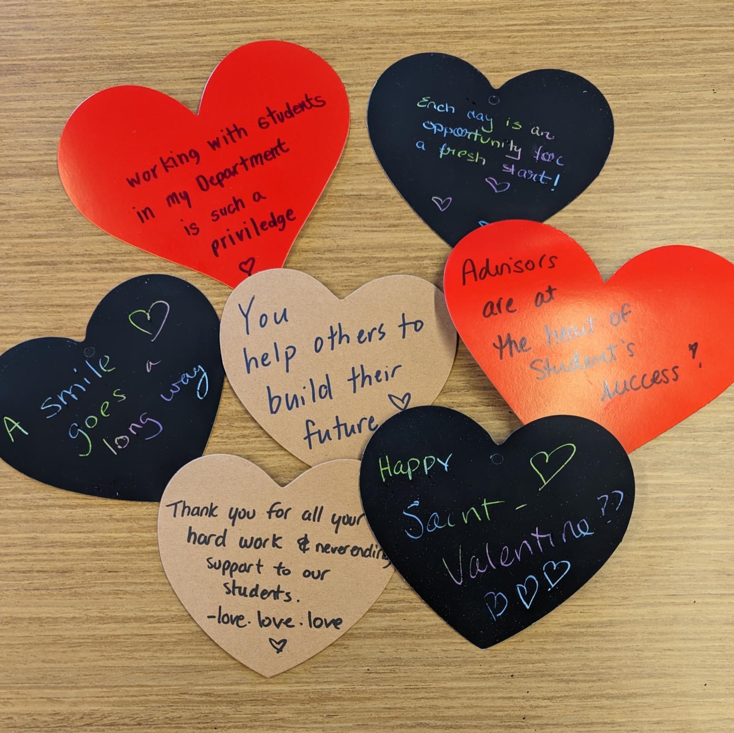 Valentine's cards with messages of gratitude