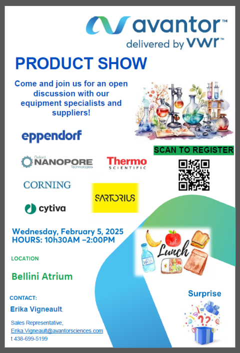 Avantor product show poster