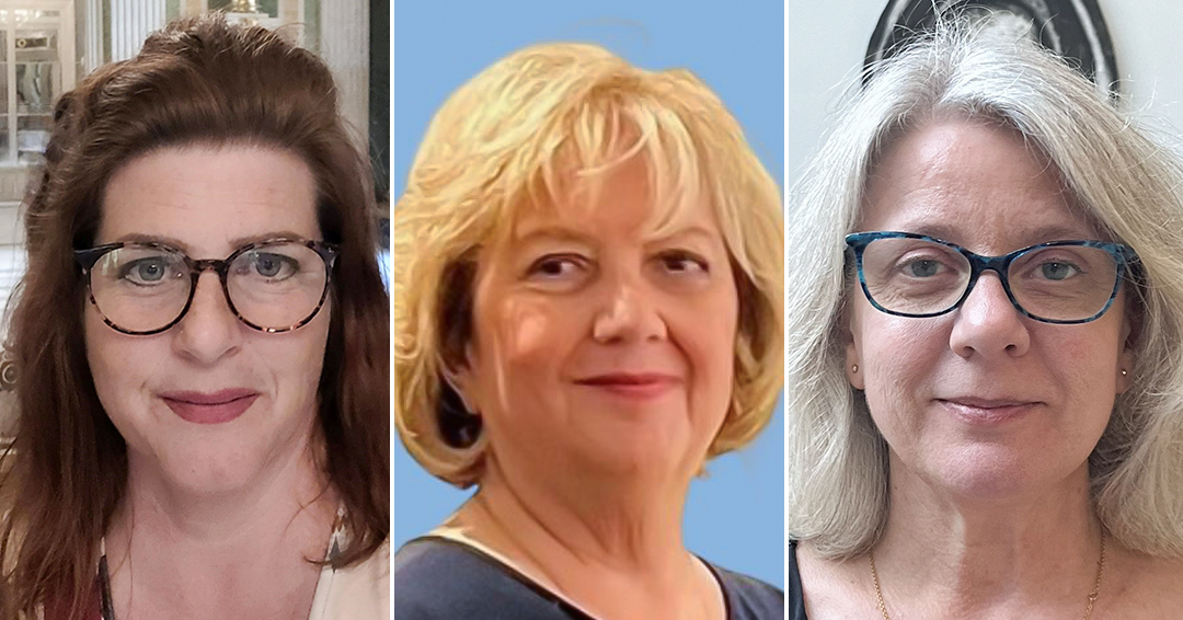 photo caption from left to right Geneviève Côté, Rita Piccioni and Annick Guyot