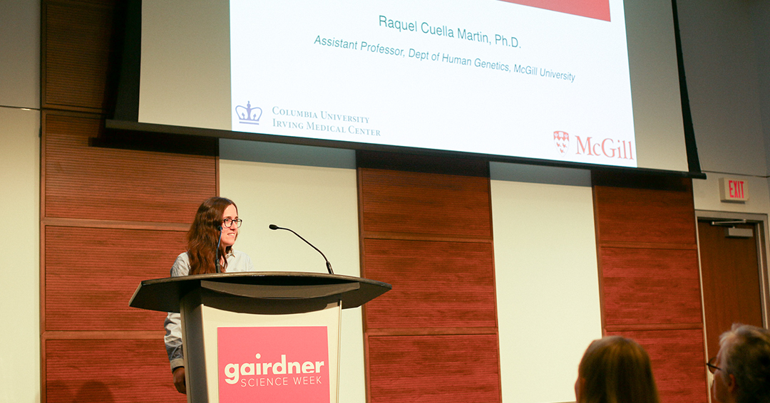 Dr. Martin presents her research at the 2024 Laureate Lectures, held during Gairdner Science Week