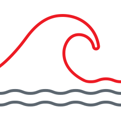 Ocean wave icon