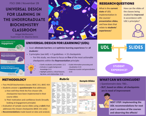 Infographic: Universal Design for Learning in Biochemistry