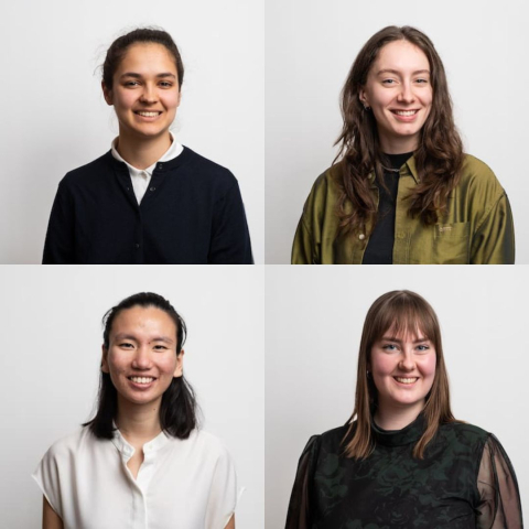 Top left: Agnes Totschnig; Top right: Jessie Meanwell; Bottom left: Minh Au; Bottom right: Sarah Rourke
