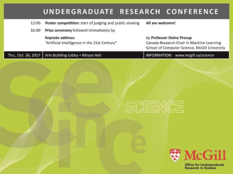 Miniposter: 2017 Undergraduate Research Conference, Faculty of Science.