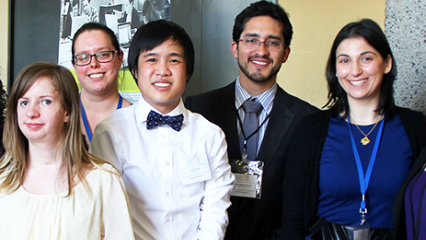 This is an image with all students smiling