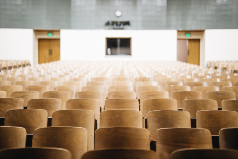 Stock photo of empty lecture hall