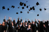 graduation hat tossing