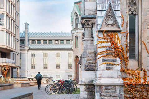 McGill building covered in ivy