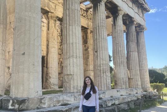 Our student, Lindsey, in Rome. 
