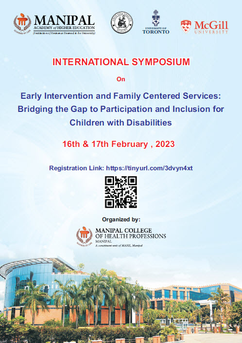 Event poster with text and image of Manipal University 