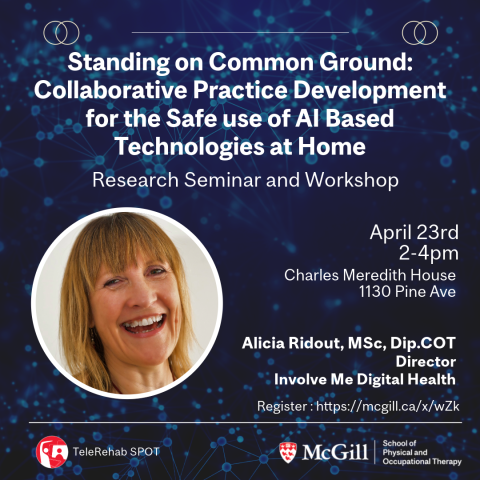 Promotional Poster with profile photo of Alicia RIdout and title as on this page