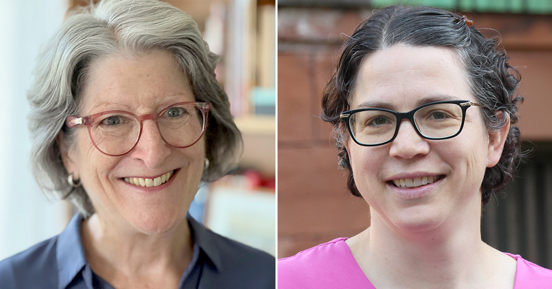 Two profile photos, one of Suzanne Rouleau and a photo on the right of Isabelle Pearson. Both ladies smiling. 