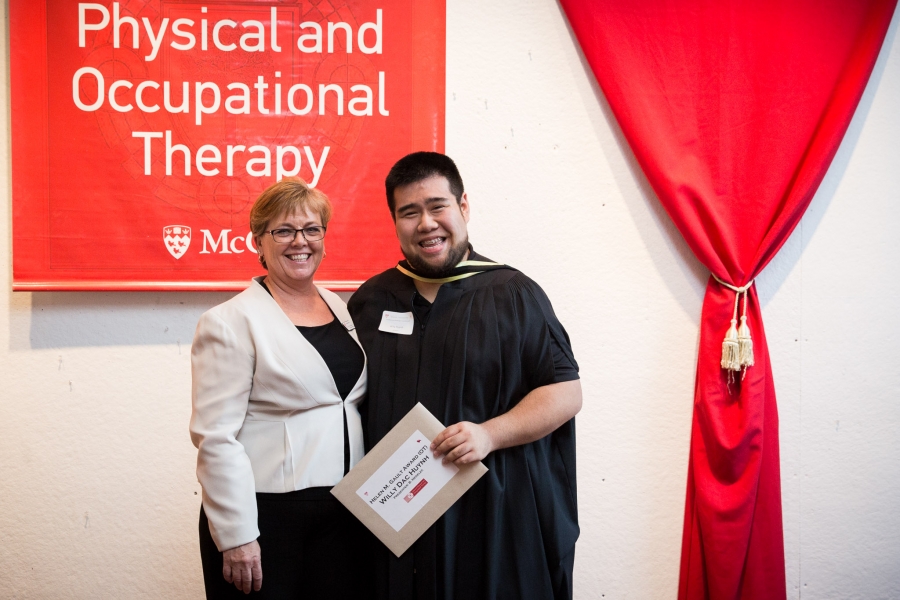 Presenting of Helen M. Gault (OT) award to Willy Huynh