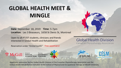 Poster for Global Health Meet and Mingle 