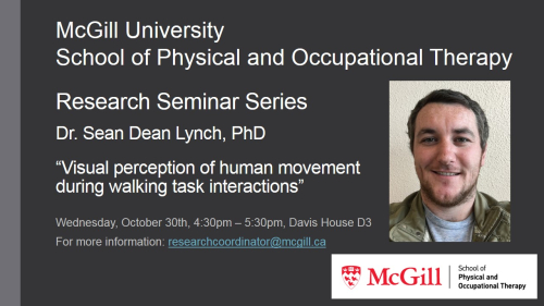 poster for seminar by Sean Lynch October 30, 2019