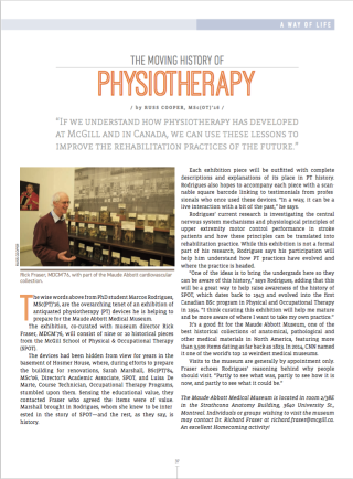 Un aperçu de l'histoire de la physiothérapie  École de physiothérapie