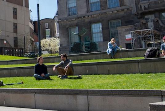 James Building in the summertime