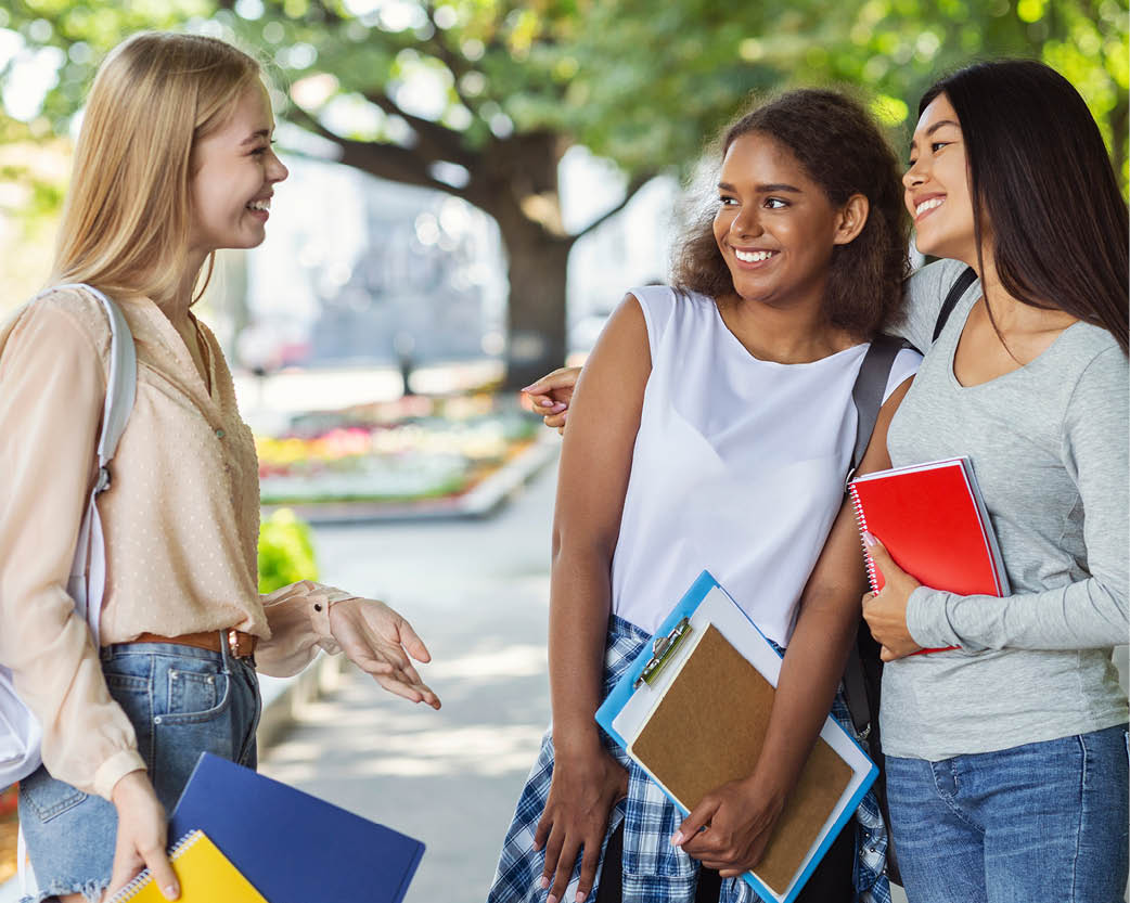 female students campus