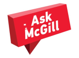 Ask McGill written in a red speech bubble