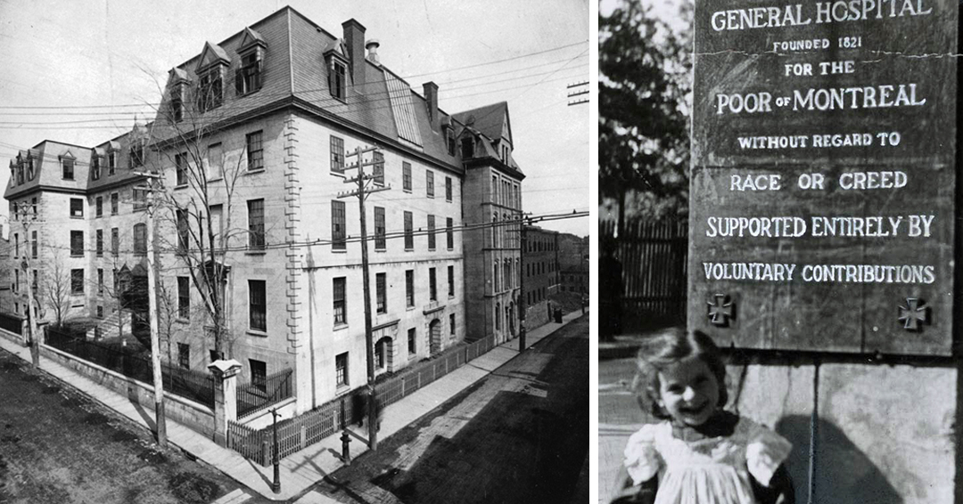 Early photo of Montreal General Hospital