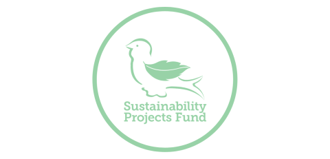Sustainability Projects Fund mint green bird logo in a mint green circle