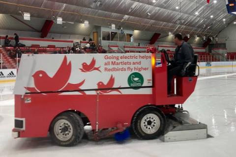 An image of a Zamboni in an ice rink