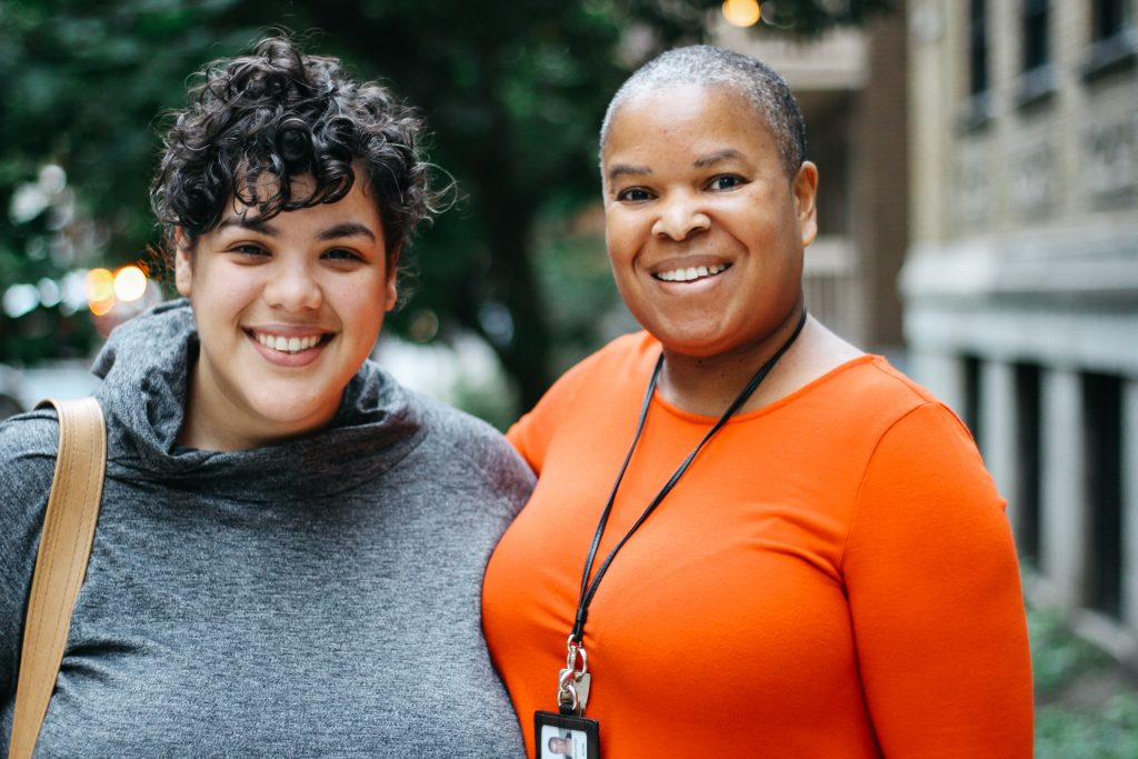 Malek Yalaoui (Community Projects Manager) and Adrienne Piggott (Project Leader) of the Racialized Students Support Project.