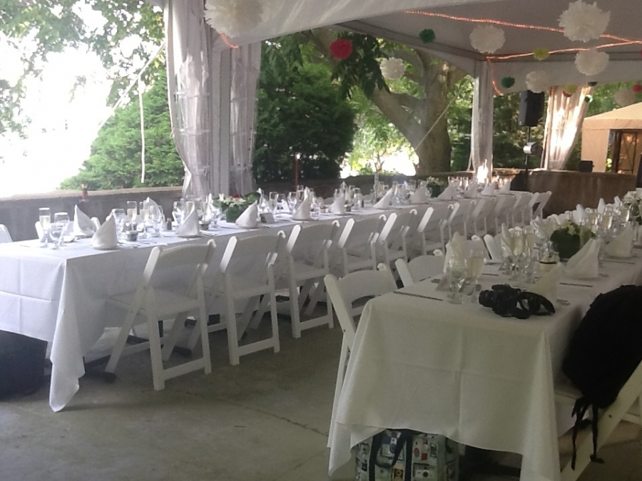 Terrace wedding at Tadja Hall