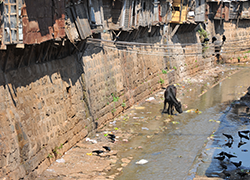 A canal during a drought