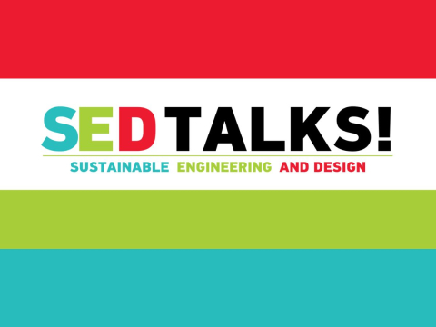 red, green and blue with the SEDTALKS logo 