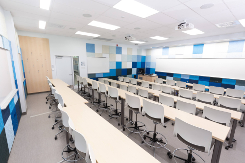 Photograph of a classroom in Centennial Centre 162