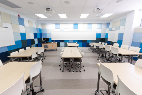 Photograph of a classroom in Centennial Centre 162