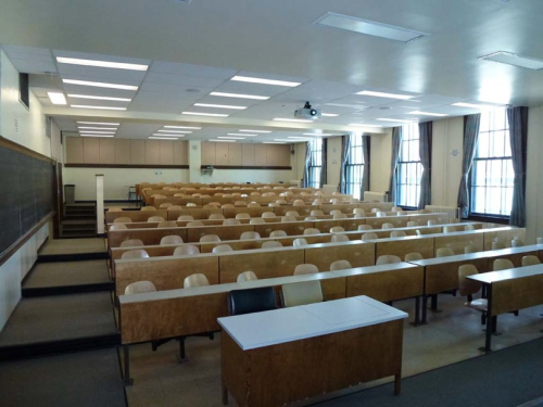 Photograph of the classroom in arts building