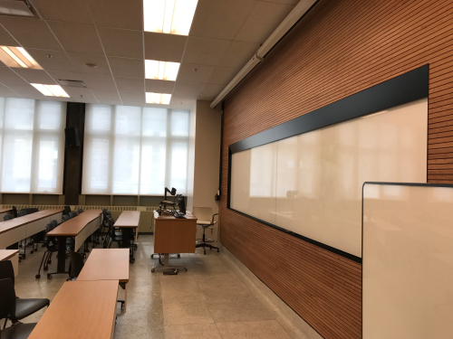 Photograph of classroom in Macdonald Harrington 279 and 280 building