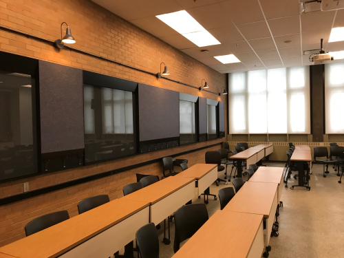 Photograph of classroom in Macdonald Harrington 279 and 280 building