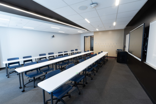 Photograph of a classroom in McIntyre 335/336