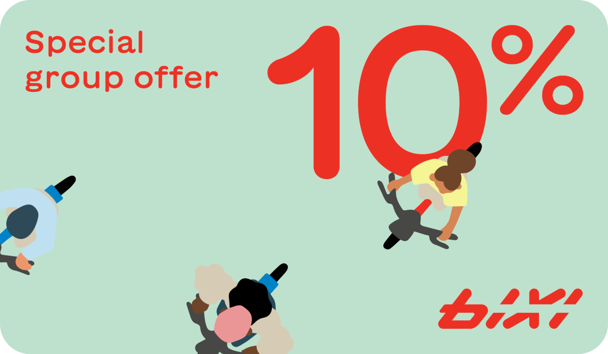 BIXI special group offer of 10% off seasonal memberships