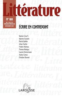 Couverture revue Littérature