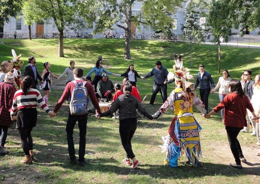 Ceremonial circle on Lower Campus
