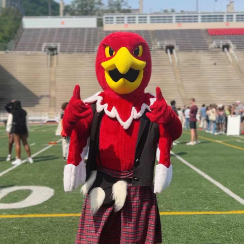Marty, McGill's mascot