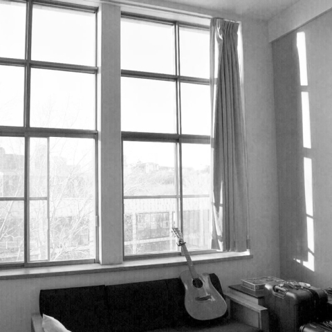 Photo of a living room inside McGill residences