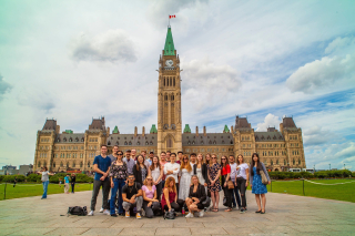 McGill Organizational Behaviour students visit Canadian Parlliament.