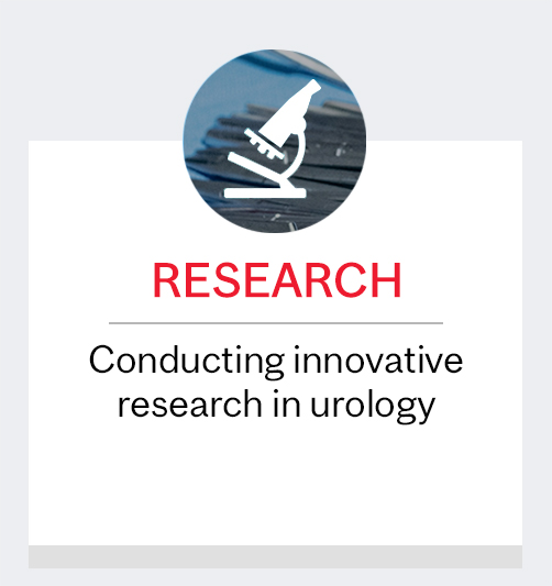 Research:  Conducting innovative research in urology