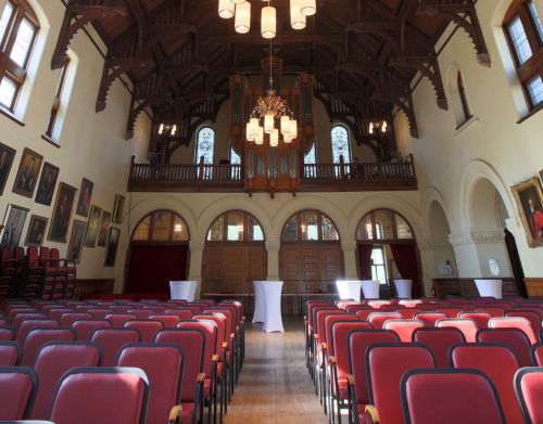 View of Redpath Hall: seating area
