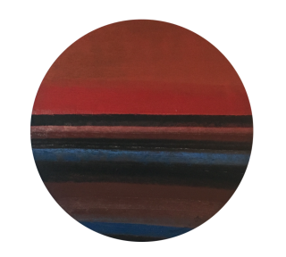 Jean-Paul Mousseau, Espace temps modulations demi-rouge, date inconnue, huile sur panneau de bois. Don du Montreal Standard and Thomson Newspapers © Succession Jean-Paul Mousseau / SOCAN (2019) Jean-Paul Mousseau, Espace temps modulations demi-rouge, date inconnue, huile sur panneau de bois. Don du Montreal Standard and Thomson Newspapers © Succession Jean-Paul Mousseau / SOCAN (2019)