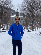 Picture of Amin at McGill Downtown campus