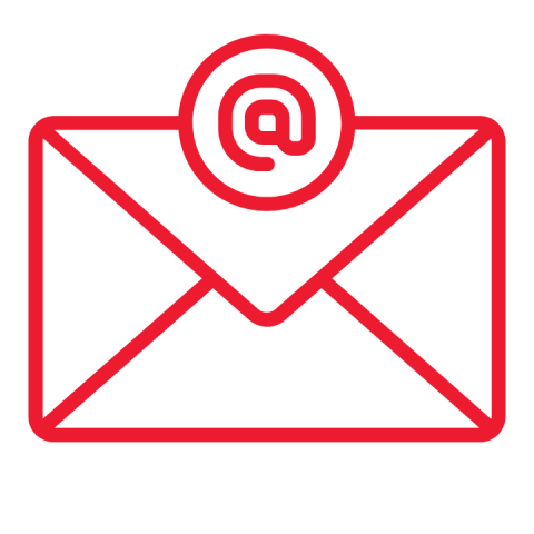 envelope with @ sign