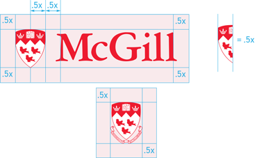 McGill logo dimensions and vital space